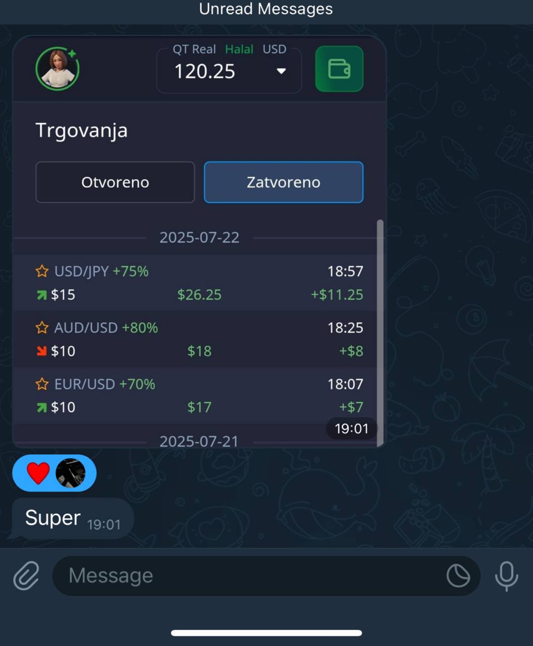 Telegram screenshot