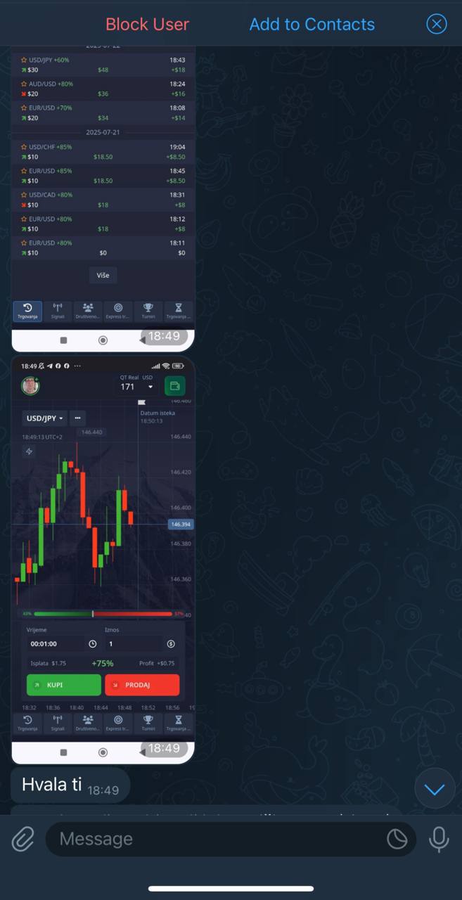 Telegram screenshot